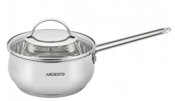 Ківш з кришкою Ardesto Gemini Liguria 1,8 л нержавіюча сталь AR4318GB